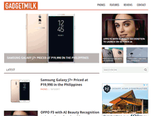 Tablet Screenshot of gadgetmilk.com